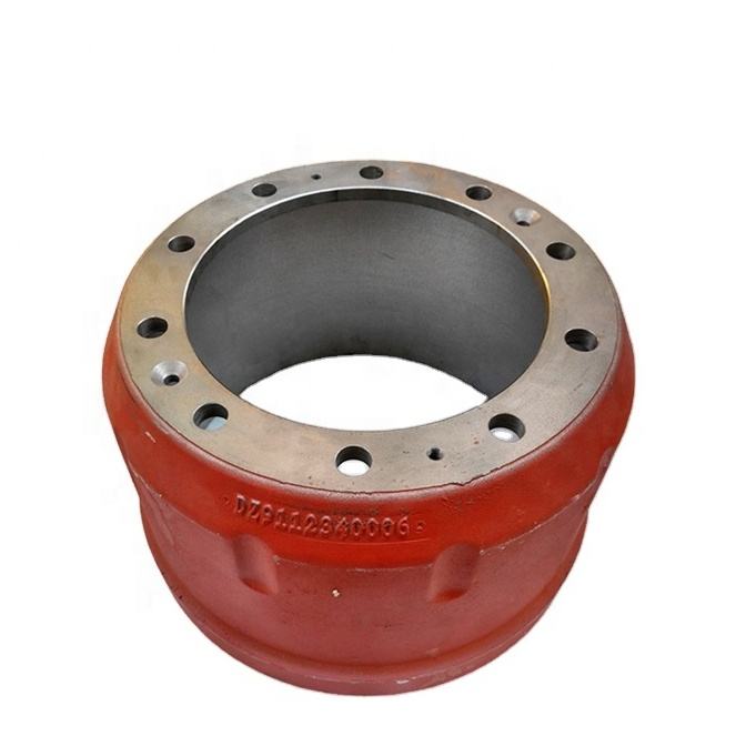 SHACMAN Truck Rear Brake Drum DZ9112340006 Parçeyên Şasî yên Pola yên Giran
